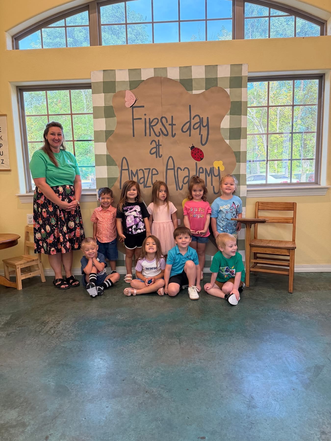 Amaze Academy children together on their first day